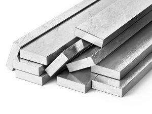 Barras retangulares de alumínio